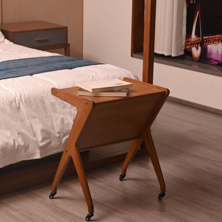 Slim Multi-Functional Rolling Side Table