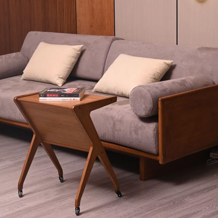 Slim Multi-Functional Rolling Side Table
