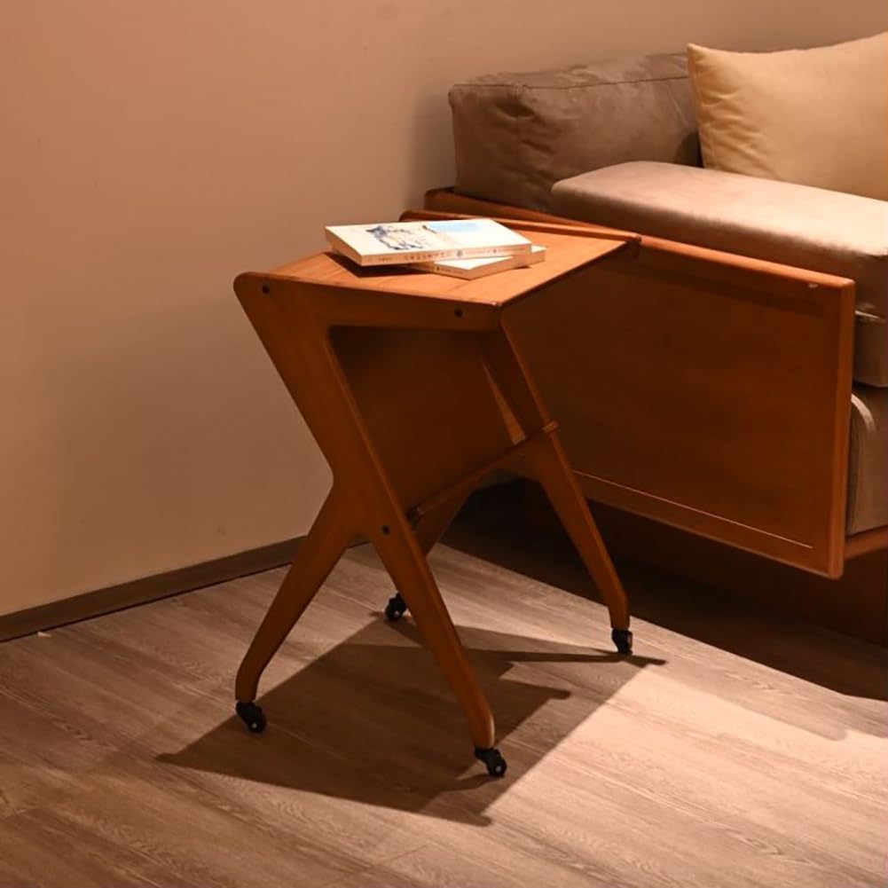 Slim Multi-Functional Rolling Side Table