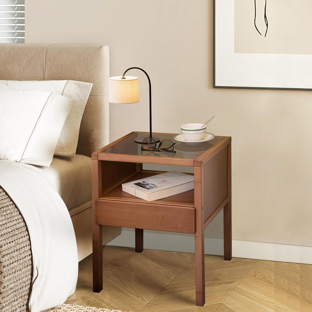 Bamboo  Bedside Table